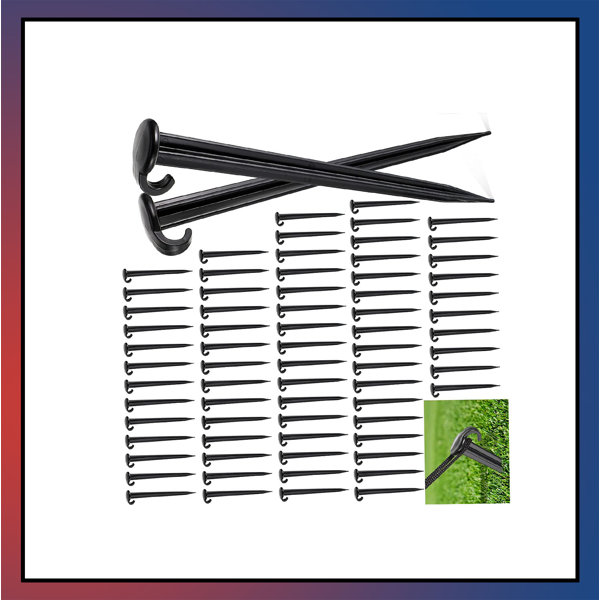 Arlmont & Co. Plastic Yard Stakes Inflatables Heavy Duty Plastic Stakes